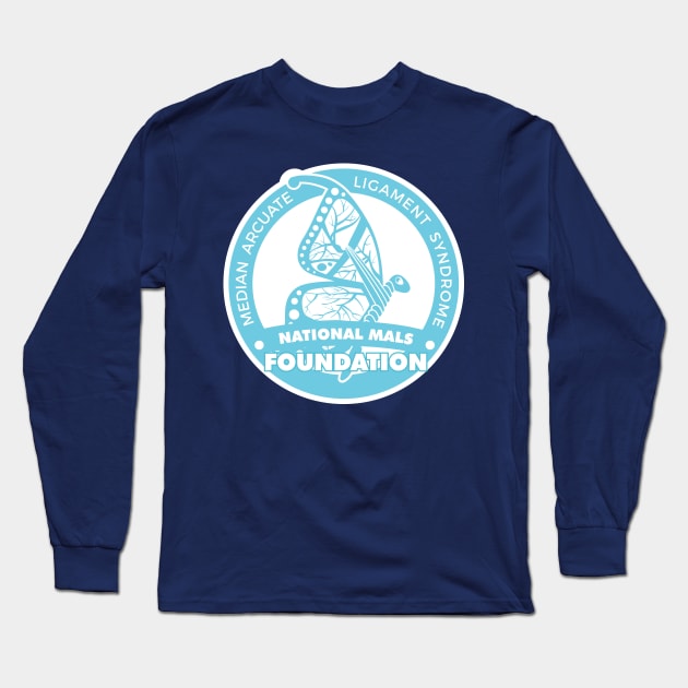 National MALS Foundation Butterfly Logo (Large & Filled) Long Sleeve T-Shirt by NationalMALSFoundation